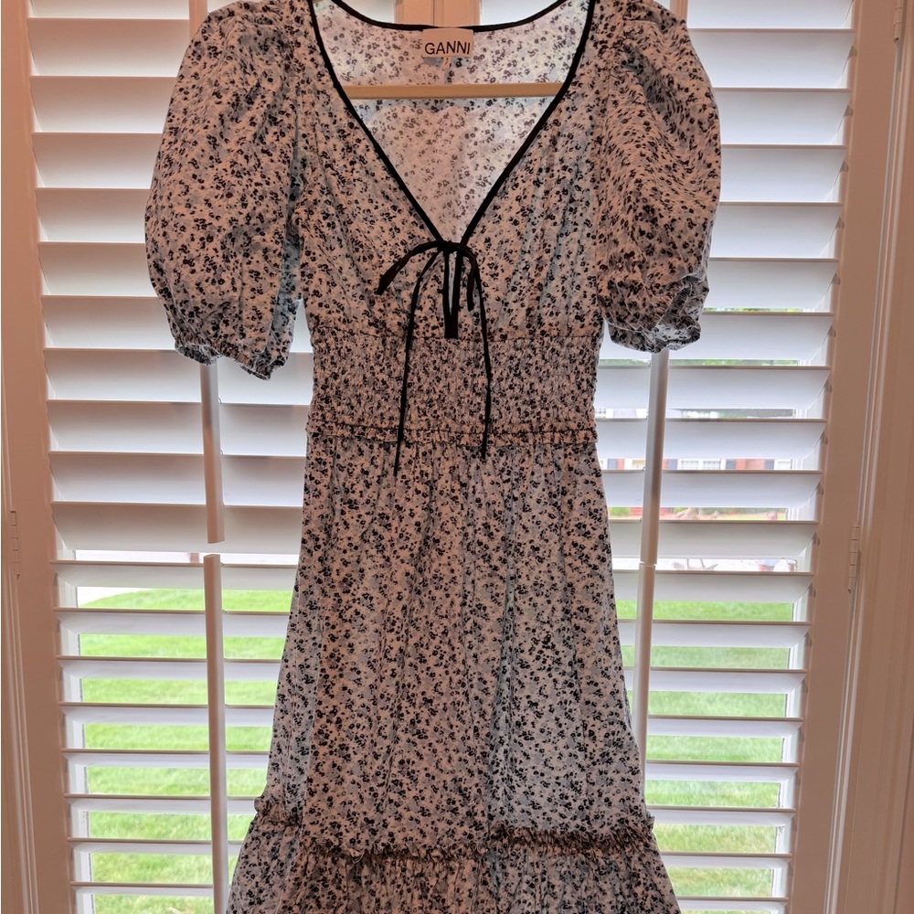 GANNI size 34 like new long floral dress